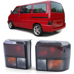 Taillights Black Smoke pair for VW T4 Bus Transporter Caravelle 90-03