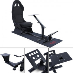 Sim Rig Set 6 with Seat + Carpet Racing Simulation for Playstation Xbox PC