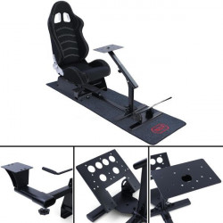 Sim Rig Set 7 with Seat + Carpet Racing Simulation for Playstation Xbox PC