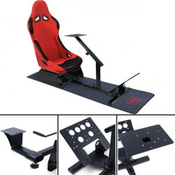 Sim Rig Set 8 with Seat + Carpet Racing Simulation for Playstation Xbox PC