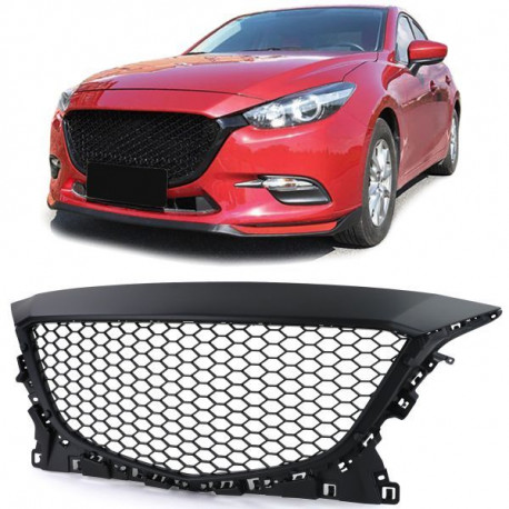 Body kit a vizuálne doplnky Sport grille without emblem in honeycomb designBlack for Mazda 3 BM 13-17 | race-shop.si
