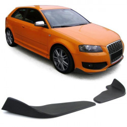 Front Spoiler Flaps Cup Wings flat universal Black Performance 5