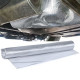 Toplotna zaščita z lepilno podlago Exhaust thermal heat protection mat aluminum ceramic self-adhesive 1.8mm 50cmx50cm 500°C | race-shop.si