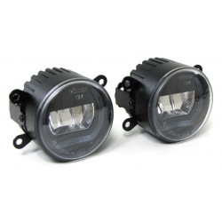 Clear glass LED fog lights with daytime running lights for Citroen C1 C5 04-08 C6 from 05