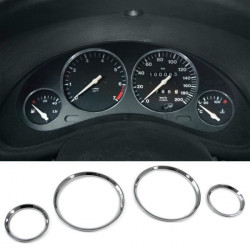 Obroči merilnika hitrosti 4 kosi krom za Opel Corsa B Tigra A