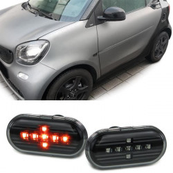 LED side indicators black for Smart Fortwo 453 from 14