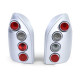 Osvetlenie Hella clear glass taillights silver pair for Opel Zafira A 99-05 | race-shop.si