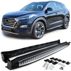 Aluminum running boards flank protection OE style for Hyundai Tucson TLE 15-20