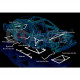 Stebrički Nissan Cube Z11 1.5 02-08 UltraRacing 2P Rear Upper Strutbar | race-shop.si