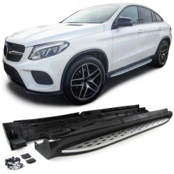 Aluminum running boards sill OE style with ABE for Mercedes GLE Coupe C292 from 15