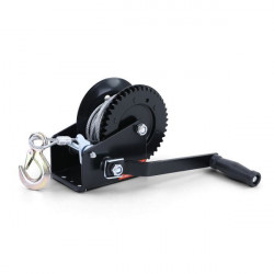 Professional winch hand winch black with wire rope 800KG 10 meters