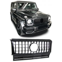SPORT maska (rešetka) Sprednja maska hladilnika črna krom za Mercedes G Class W463 90-18