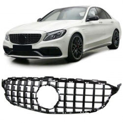 SPORT Maska hladilnika Black Gloss za Mercedes C Class W205 S205 14-18