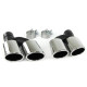 UNIVERZALNI TIP Sport exhaust tailpipes 4 pipe orifice plates stainless steel pair for Audi A5 8T from 11 | race-shop.si