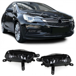 Fog lights Black Smoke pair for Opel Astra K from 2015 Zafira C from 2016