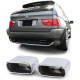 UNIVERZALNI TIP Exhaust tailpipe orifice sport optics stainless steel pair suitable for BMW X5 E53 99-06 | race-shop.si