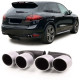 UNIVERZALNI TIP Stainless steel sport tailpipes silver matt for Porsche Cayenne V8 GTS Turbo S 10-14 | race-shop.si
