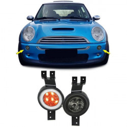 LED Turn Signal with Parking Light Black Smoke for Mini Cooper One R50 R53 Convertible R52
