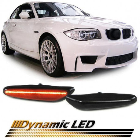 Osvetlenie Dynamic LED side indicators Black suitable for BMW 1 Series E81 E82 E87 E88 | race-shop.si