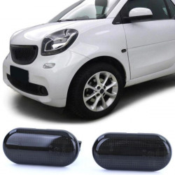 Dynamic LED side indicators black for Smart Fortwo 453 Coupe Cabrio 14-18