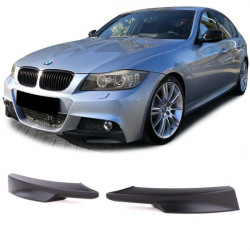 RACES sprednji splitter za BMW 3 Series E90 E91 08-12, mat črna