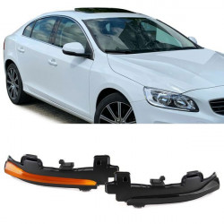 RACES LED smerniki v ogledalu za Volvo S60 II S80 II V40 II V60 V70, črna