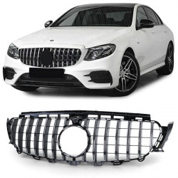 SPORT maska hladilnika (rešetka), črna krom za Mercedes E Class W213 S213 16-20