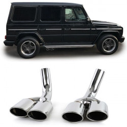 Sport exhaust tailpipes stainless steel for Mercedes G class W463 G500 G55 from 98