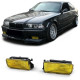 Osvetlenie Fog light yellow ribbed with holder fits BMW E36 also M3 90-99 | race-shop.si
