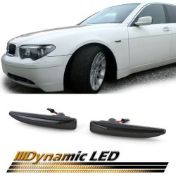 Dynamic LED side indicators Black Smoke suitable for BMW 7 Series E65 E66 E67 01-09
