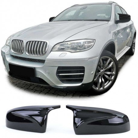 Ogledala Replacement mirror caps sport optics black gloss suitable for BMW X5 E70 X6 E71 | race-shop.si
