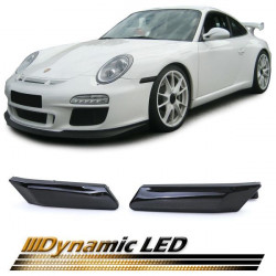Dynamic LED Side Indicators Black Smoke for Porsche 911 997 Boxster Cayman