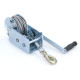 Povezovalni trakovi Professional winch hand winch with wire rope 10 meters 900 kg silver | race-shop.si