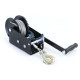 Povezovalni trakovi Professional winch hand winch black with wire rope 10 meters 900 kg | race-shop.si