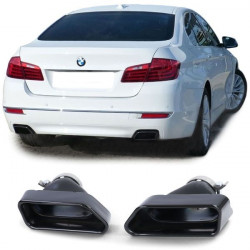 Izpušne konice V8 Optics, črne barve, za BMW 5 Series F10 F11 6 Series F12 F13
