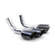 UNIVERZALNI TIP Exhaust tailpipes stainless steel black for Mercedes G Class W463 G500 G55 | race-shop.si