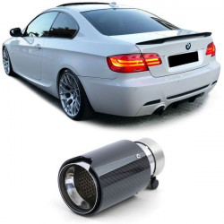 Exhaust Tailpipe Sport Carbon Black Universal fits various BMW models