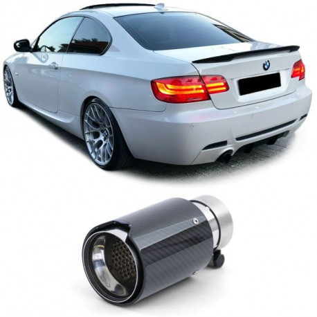 UNIVERZALNI TIP Exhaust Tailpipe Sport Carbon Black Universal fits various BMW models | race-shop.si