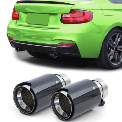 Exhaust tailpipes Sport Carbon Black suitable for BMW 2 Series F22 F23 from 12