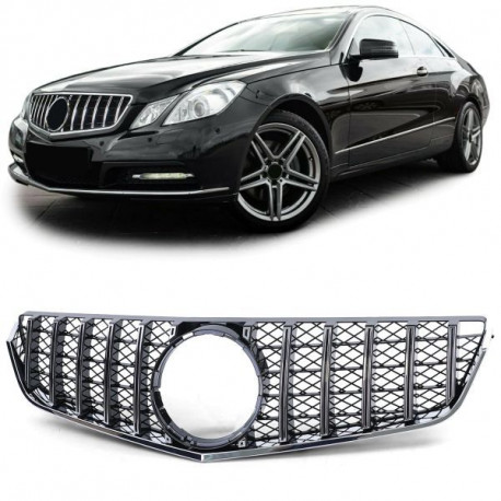 Body kit a vizuálne doplnky SPORT maska hladilnika (rešetka), črna krom za Mercedes E Coupe C207 Convertible A207 09-13 | race-shop.si