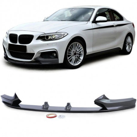 Body kit a vizuálne doplnky SPORT karbonski lip spojler sprednjega odbijača za BMW 2 Series F22 F23 od 13 | race-shop.si
