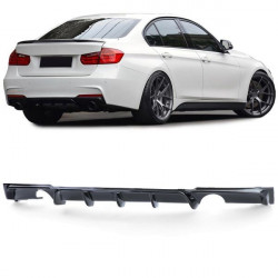 Rear diffuser performance gloss tailpipe on both sides fits BMW 3 Series F30 11-19