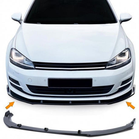 Body kit a vizuálne doplnky RACES sprednji splitter za VW Golf 7 Sedan Variant 12-21, črna | race-shop.si