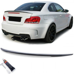 Sport rear spoiler black gloss with ABE fits BMW E82 Coupe Facelift 07-13