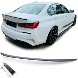 Sport rear spoiler lip black gloss with ABE fits BMW 3 series G20 sedan from 18