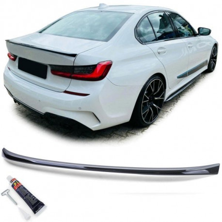 Body kit a vizuálne doplnky RACES podaljšek spojlerja (Performance) za BMW 3 series G20 sedan, videz karbona, karbon | race-shop.si