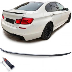 Zadnji lip spojlerja, black gloss z ABE za BMW 5 Series F10 F18 10-16