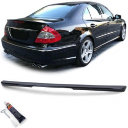 Zadnji lip spojlerja, black gloss z ABE za Mercedes E W211 Limo 03-08