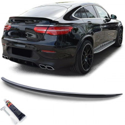 Sport rear spoiler black gloss with ABE for Mercedes GLC Coupe C253 16-19