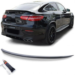 Sport rear spoiler carbon look with ABE for Mercedes GLC Coupe C253 16-19